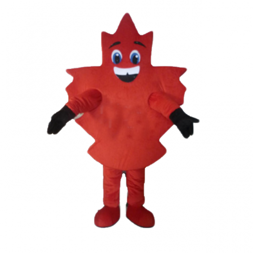 Mascot Canadian red maple leaf Adult Full Body Outfit