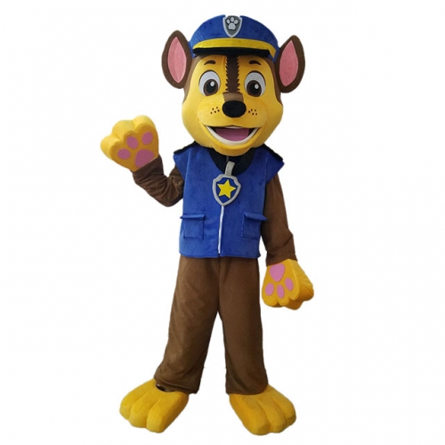 Funny Policeman Dog Mascot Costume Adult Paw Patrol Chase  Dressing Up Outfit