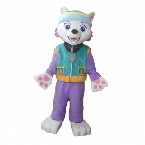 Adult Paw Patro Everest Dress Up Adult Mascot Suit Cartoon Character Dog Costumes for Events