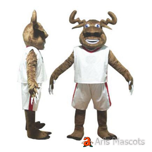 Sports Mascot Bull Outfit Adult Size Full Body Suit for Team Professional Mascots Tailor Made Ox Fancy Dress