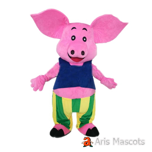 Adult Size Full Body Pig Mascot Costume for Stage Carnival Costumes for Festivals Custom Made Animal Mascots