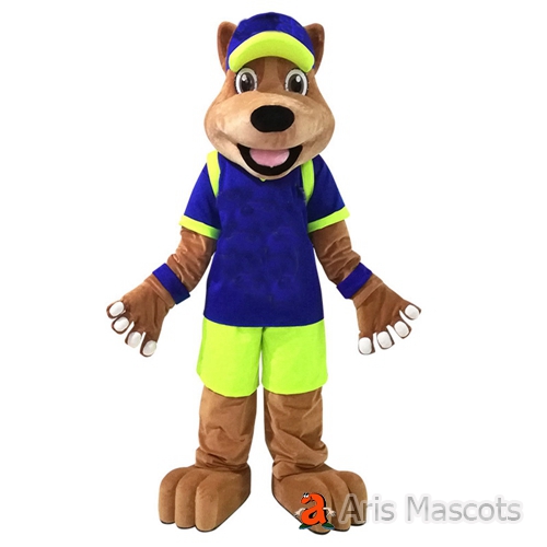 Dog Mascot Costume Adult Full Body Fancy Dress for School and College , Sports Team Mascots for Marketing
