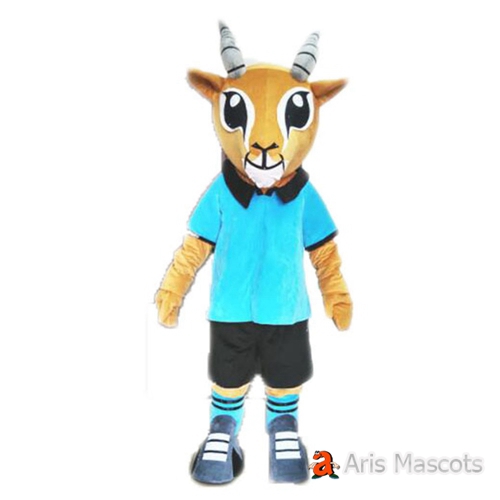 Professional Mascot Antelope Fancy Dress Adult Size Full Body Suit for Marketing and Festivals, Carnival Costumes for Events
