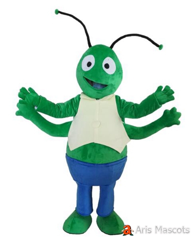 Green Ant Mascot Costume Green Color Adult Size Insects Mascots Ant Fancy Dress-deguisement Mascotte