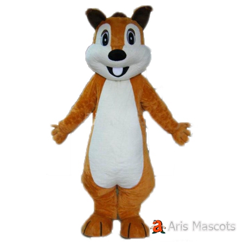 Funny Squirrel Mascot Costume Full Body Plush Fursuit Adult Size Fancy Dress, Maskottchen Squirrel Outfit