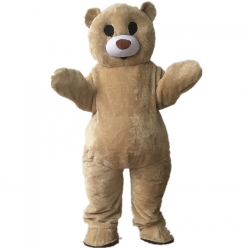 Lovely Dancing Bear Mascot Costume  Adult Full Body Plush Suit