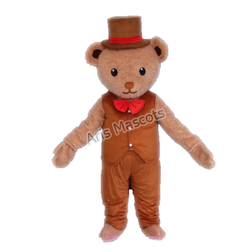 Adults Teddy Bear Costume with Tie , Boy Teddy Bear Dress Up