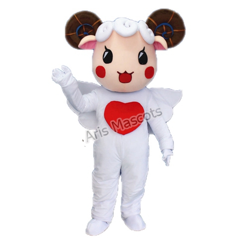 Cosplay Baby Lamb Adult Fancy Dress, Lamb Costume with Wings for Party