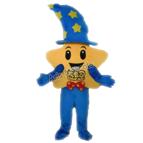 Star Dress Up Costume with Magician Hat for Club, Adults Full Body Mascot