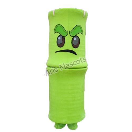 Adults Bright Green Bamboo Costume Plants Mascots for Marketing Character Design