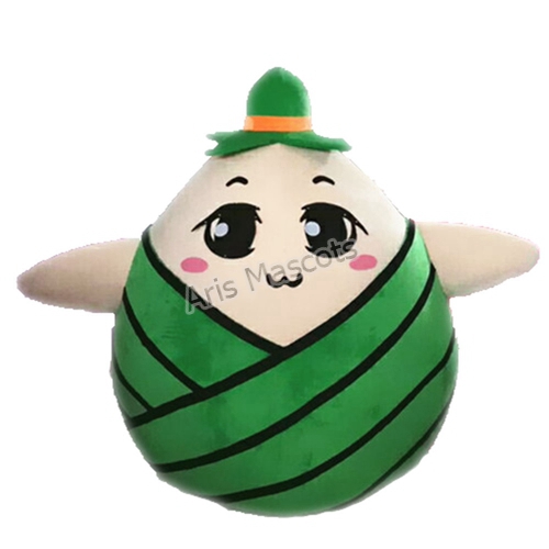 Zongzi Mascot Costume for Dragon Boat Festivals