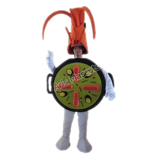Shrimp Mascot Costume for Restaurant-Advertising Mascots for Marketing