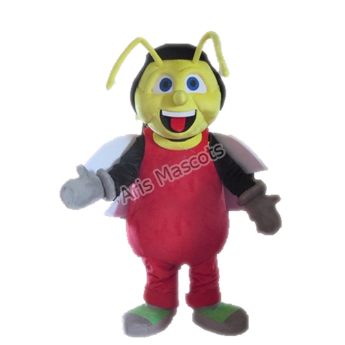 Adult Bee Mascot Costume Full Body Plush Suit-Insect Fancy Dress