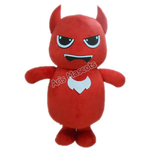 Giant Red Evil Mascot Costume for Halloween Events Adult Monster Cosplay Dress