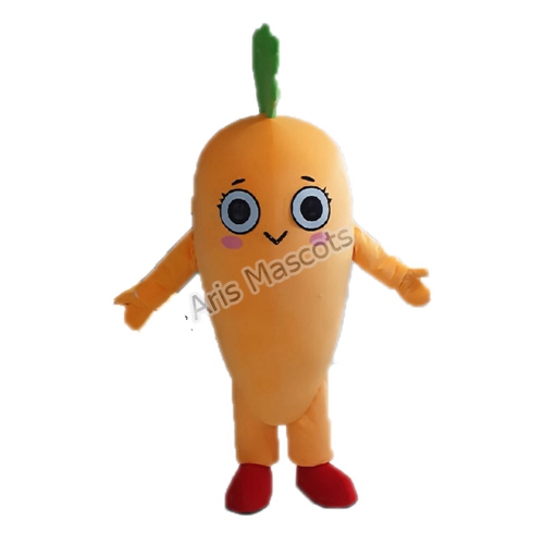 Real Life Vegetable Mascot Costume Adult Carrot Fancy Dress