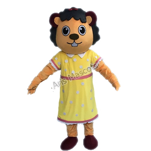 Animal Character Squirrel Mascot Costume  with Yellow Dress