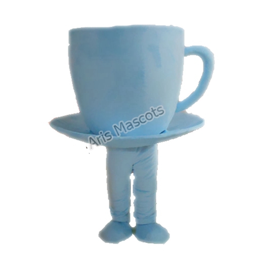 Blue Tea Cup Costume Adult Size Full Body Mascot Suit For Marketing