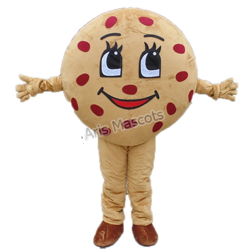 Brown Cookie Cookie Mascot Costume for Brand Marketing-Custom Made Mascots