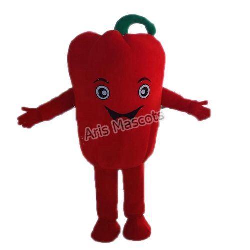 Red Bell Pepper Mascot Costume Vegetables Mascots for Events Party