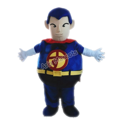 Adult Size Superman Costume Full Body Plush Suit for Birthday Party-Costumes de mascotte sur mesure