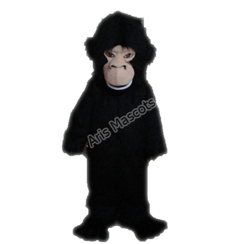 Real Life Gorilla Mascot Costume Adult Long Plush Fur Suit Mascotte Gorille
