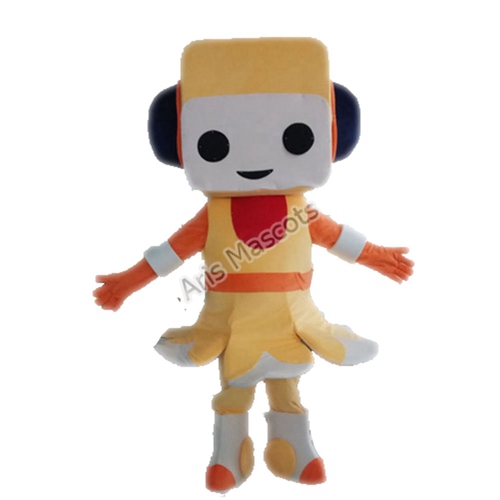 Girl Robot Fancy Dress Full Body Mascot Costume