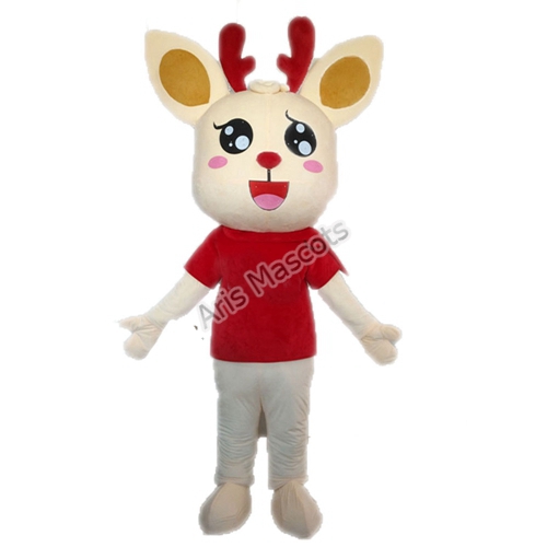 Adult Reindeer Mascot Costume for Marketing Mascotte du renne