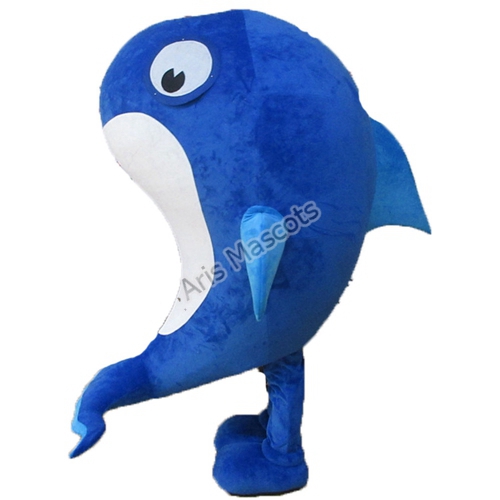 Giant High Quality Blue Dolphin Mascot Costume Sea Animal Mascots for Events