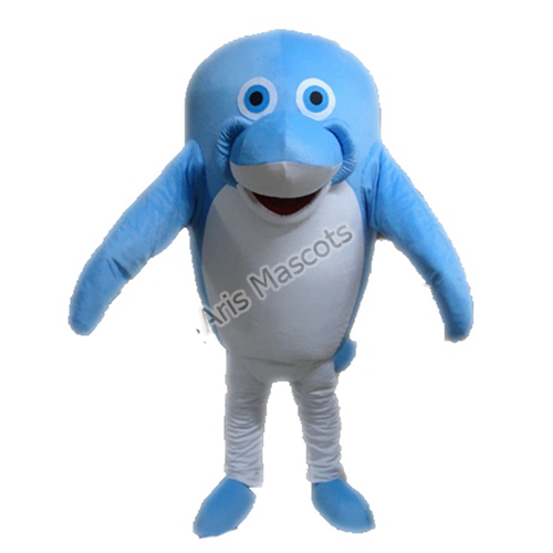 Lovely Dolphin Adult Fancy Dress Sea Animal Mascot Costume for School