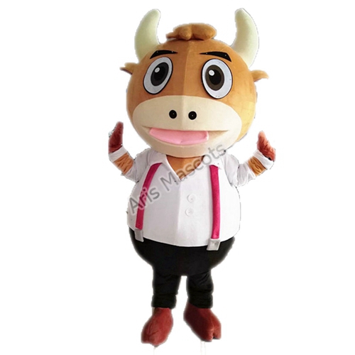 Custom Made Mascot Costume Adult Plush Fur Suit Cow Fancy Dress