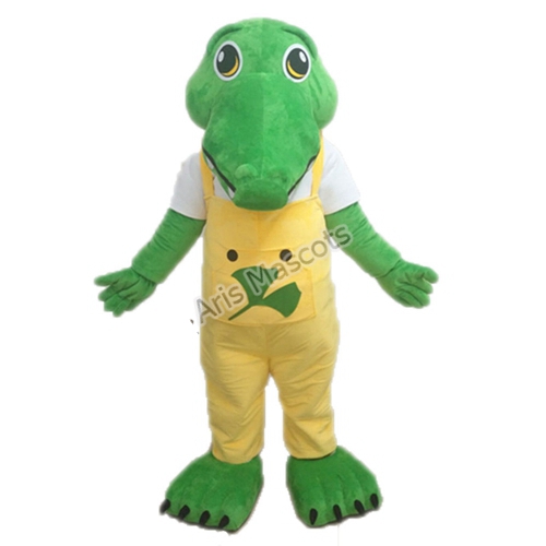 Green Crocodile Mascot Costume Adult Fancy Cosplay Dress for Halloween Mascotte du crocodile