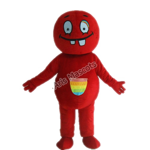 Red Monster Mascot Costume for Halloween Event Adults Mascots Mascotte Monster