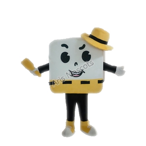 Square Mascot Costume for Brands Marketing Production de Mascottes Personnalisées