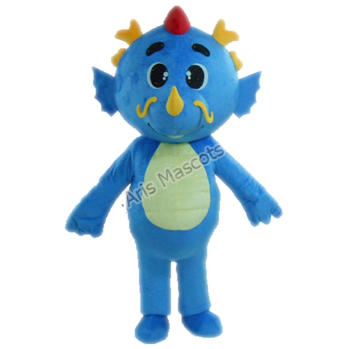Red and Blue Dragon Mascot Costume  for Events Full Costumes Mascots