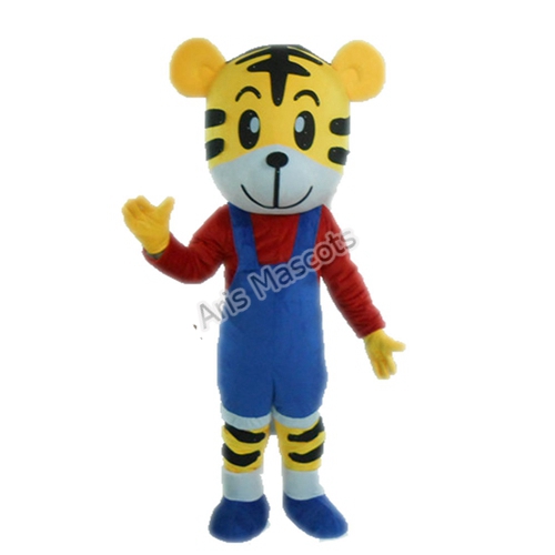 Lovely Tiger Costume Adult Full Mascot Suit for School and University