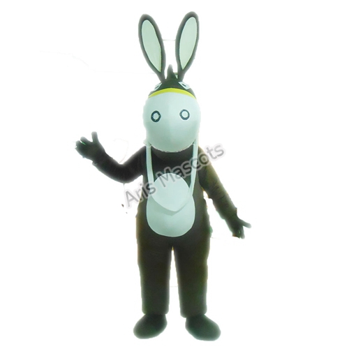 Adult Donkey Mascot Costume Full Body Plush Fur Suit Mascota del burro