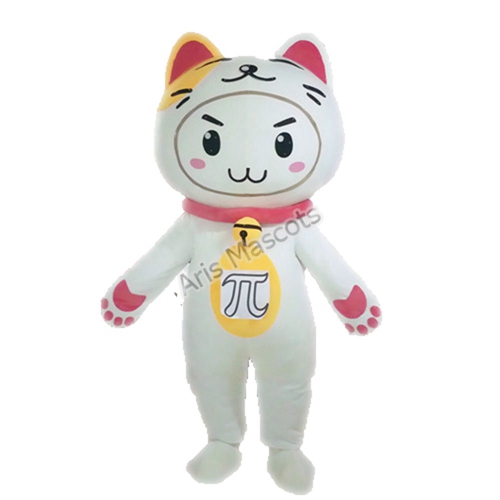 Adult Fortune Cat Mascot Costume for Marketing Custom Mascots Production