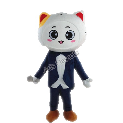 Big Head Smiling Cat Fancy Dress Full Costumes Mascots Production