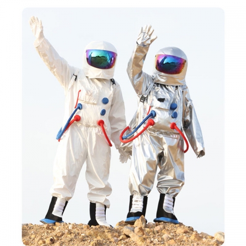 Realistic Adult Spaceman Costume Full Body Astronaut Fancy Dress for Entertainments and Stages