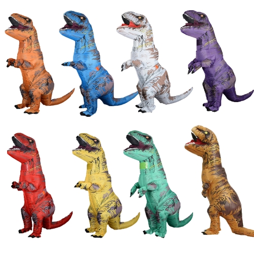 Adult Size Dinosaur Inflatable Suit for Entertainments Multiple  Colors Blow Up Dinosaur Cosplay Fancy Dress Halloween
