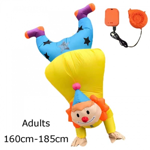 Handstand Clown Inflatable Costume Adult Inflated Suit Dancing