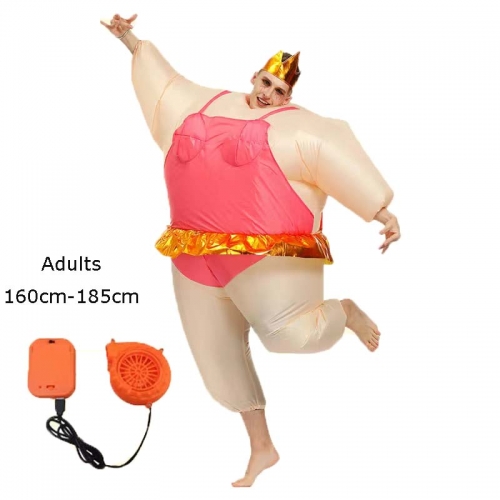 Inflatable Sumo Costume with Tutu Dress