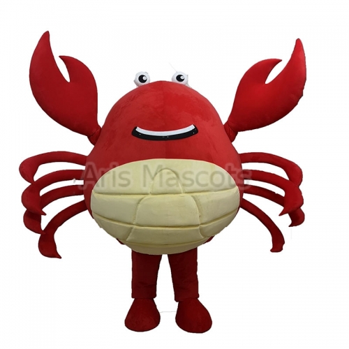 Crab Mascot Costume Adult Full Body Cosplay Dress Up for Entertainments