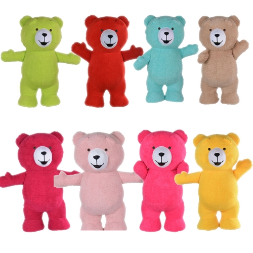 Multiple Colors Inflatable Teddy Bear Costume Adult Full Body Mascot Suit Party Supply Fancy Dress