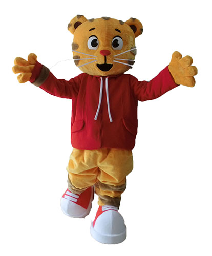 Cute Mascot Daniel Tiger Costume Full Body Tiger Fancy Dress Cartoon Character Costumes for Sale