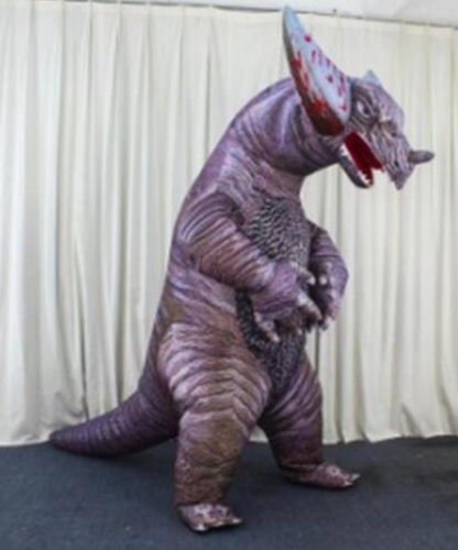 2.5m Giant Realistic Inflatable Dinosaur Costume Character Fancy Dress Gomora Blow Up Mascot for Events