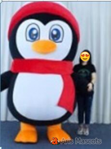 Giant Penguin Inflatable Suit Adult Full Body Fur Mascot Costume for Evnets Party Stage Wear Costumes