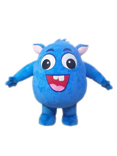 2m Adult Blue Monster Inflatable Suit Full Body Walking Blow Up Mascot Costume