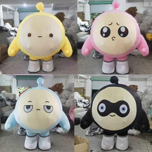 2m Cute Inflatable Egg Mascot Costume for Entertainment Adult Funny Cosplay Suit