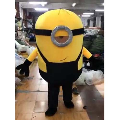 2m Full Body One Eye Minion Inflatable Suit Adult Blow Up Mascot Costume Cartoon Character Outfit